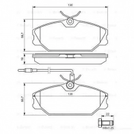 Тормозные колодки, комплект BOSCH 20916 BP613 337820 0986461765 - Изображение 5