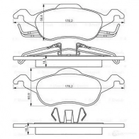 Тормозные колодки, комплект BOSCH 0986494284 BP1196 342271 23154 - Изображение 4