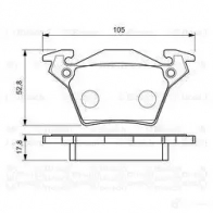 Тормозные колодки, комплект BOSCH BP489 0986460002 23 020 337684 - Изображение 6