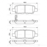 Тормозные колодки, комплект BOSCH 0986494090 7784D905 23 871 342094 - Изображение 5