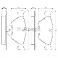 Тормозные колодки, комплект BOSCH 21 273 0986461752 337813 7494D618 - Изображение 5