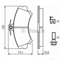 Тормозные колодки, комплект BOSCH 0986424371 336180 21 920 21920 - Изображение 7
