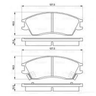 Тормозные колодки, комплект BOSCH 21012 337781 90R-01 0/711 0986461127 - Изображение 6