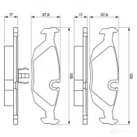 Тормозные колодки, комплект BOSCH BP-BMW-R8 0986466751 337929 20675 - Изображение 3