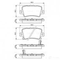 Тормозные колодки, комплект BOSCH 24086 0986494249 BP1121 342237 - Изображение 5
