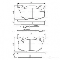 Тормозные колодки, комплект BOSCH 337752 0986460983 20 986 7261D371 - Изображение 6