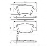 Тормозные колодки, комплект BOSCH 342175 24664 0986494182 BP1133 - Изображение 3