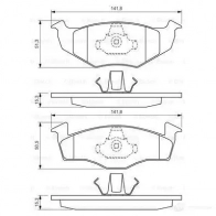 Тормозные колодки, комплект BOSCH BP218 0986424449 336208 21866 - Изображение 5