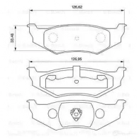 Тормозные колодки, комплект BOSCH 23561 336306 0986424585 7438D658; 7650D658 - Изображение 5
