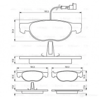 Тормозные колодки, комплект BOSCH BP119 21930 0986424246 336132 - Изображение 4