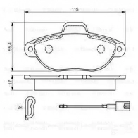 Тормозные колодки, комплект BOSCH 8831D1619 21436 0986494115 342114 - Изображение 5