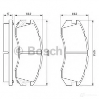 Тормозные колодки, комплект BOSCH 337753 21496 21 496 0986460984 - Изображение 5