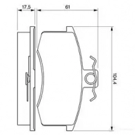 Тормозные колодки, комплект BOSCH 0986491700 21 170 BP785 341997 - Изображение 5