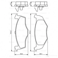 Тормозные колодки, комплект BOSCH BP172 0986494005 21866 342017 - Изображение 5