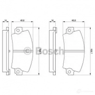 Тормозные колодки, комплект BOSCH 337855 20336 0986463490 20 336 - Изображение 6
