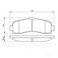 Тормозные колодки, комплект BOSCH 21 626 0986461122 90R-01142/738 337776 - Изображение 5