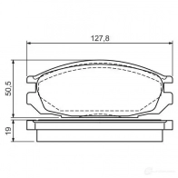 Тормозные колодки, комплект BOSCH 337786 20098 BP583 0986461133 - Изображение 5