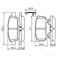 Колодки тормозные BOSCH 24014 342468 BP1421 0986494502 - Изображение 10