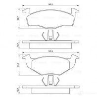 Тормозные колодки, комплект BOSCH 336163 0986424347 7569D694 21 866 - Изображение 5