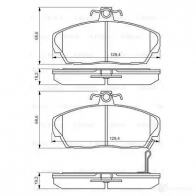 Тормозные колодки, комплект BOSCH 336115 21515 0986424214 8374D125 - Изображение 4