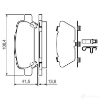 Тормозные колодки, комплект BOSCH 23572 0986424650 336339 7637D770 - Изображение 8