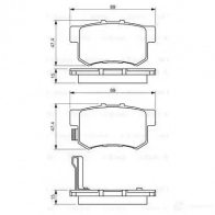 Тормозные колодки, комплект BOSCH 21721 0986461006 7218D365; 7256D365; 7418D537 337765 - Изображение 5