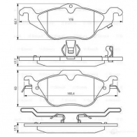 Тормозные колодки, комплект BOSCH 23066 0986424456 BP-OPE-F3 336214 - Изображение 4