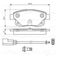 Тормозные колодки, комплект BOSCH 0986494171 24486 8701D150 342168 - Изображение 5