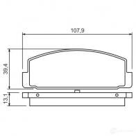 Тормозные колодки, комплект BOSCH 20031 24045 0986424295 336154 - Изображение 5