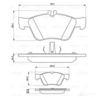 Тормозные колодки, комплект BOSCH 0986494001 21670 342013 BP110 - Изображение 5