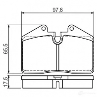 Тормозные колодки, комплект BOSCH BP1179 342254 0986494267 20877 - Изображение 4