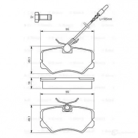 Тормозные колодки, комплект BOSCH 0986492090 21 209 BP790 342001 - Изображение 7