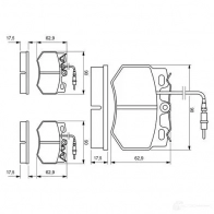 Тормозные колодки, комплект BOSCH 336185 0986424376 90R-010289/002 21 614 - Изображение 2