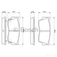 Тормозные колодки, комплект BOSCH 7305D418 21 502 0986461750 337811 - Изображение 5