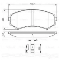 Тормозные колодки, комплект BOSCH 23488 336392 0986424709 7429D550 - Изображение 4