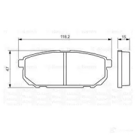 Тормозные колодки, комплект BOSCH 8379D126 342372 23993 0986494388 - Изображение 3