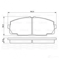 Тормозные колодки, комплект BOSCH 21 468 0986424319 21468 336159 - Изображение 5