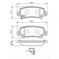 Тормозные колодки, комплект BOSCH 23 816 0986424790 8336-D1216 336462 - Изображение 6