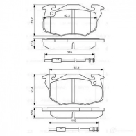 Тормозные колодки, комплект BOSCH 337993 20905 7261-D371 0986469860 - Изображение 5