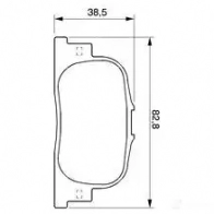 Тормозные колодки, комплект BOSCH 0986424730 23592 336411 7708D835 - Изображение 9