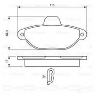 Тормозные колодки, комплект BOSCH 8831D1619 0986461119 21 436 337774 - Изображение 6