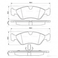 Тормозные колодки, комплект BOSCH 341999 7666D796 0986491900 21 190 - Изображение 6