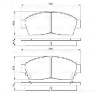 Тормозные колодки, комплект BOSCH 21 602 0986461123 7441D562; 7441D695 337777 - Изображение 7