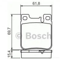 Тормозные колодки, комплект BOSCH 337735 0986460965 BP-MB-R6 21305 - Изображение 6