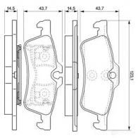 Тормозные колодки, комплект BOSCH BP1041 342128 23716 0986494130 - Изображение 15
