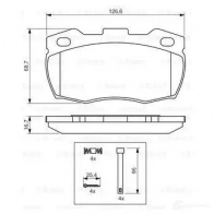 Тормозные колодки, комплект BOSCH 21 519 BP1246 342278 0986494291 - Изображение 5