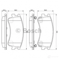 Тормозные колодки, комплект BOSCH 342088 24046 0986494079 7856D957 - Изображение 5