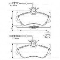 Тормозные колодки, комплект BOSCH 0986424414 23124 8309-D1190;7469-D590 336196 - Изображение 6