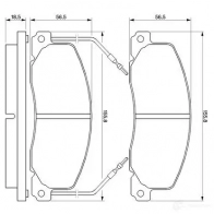 Тормозные колодки, комплект BOSCH 337716 0986460946 20 926 90R-010248/002 - Изображение 7