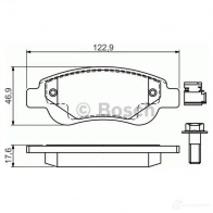 Тормозные колодки, комплект BOSCH BP975 1193483646 0986494606 23959 - Изображение 5